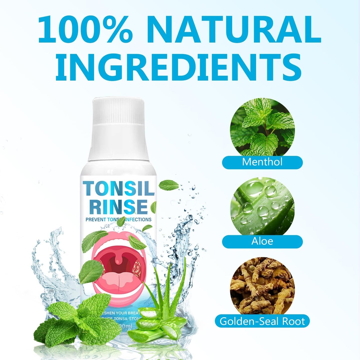 Tonsil Stone Remover Mouthwash – Natural Oral Rinse for Fresh Breath