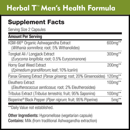 DailyNutra Herbal T Men's Health Formula - Endurance & Vitality (3-Pack)