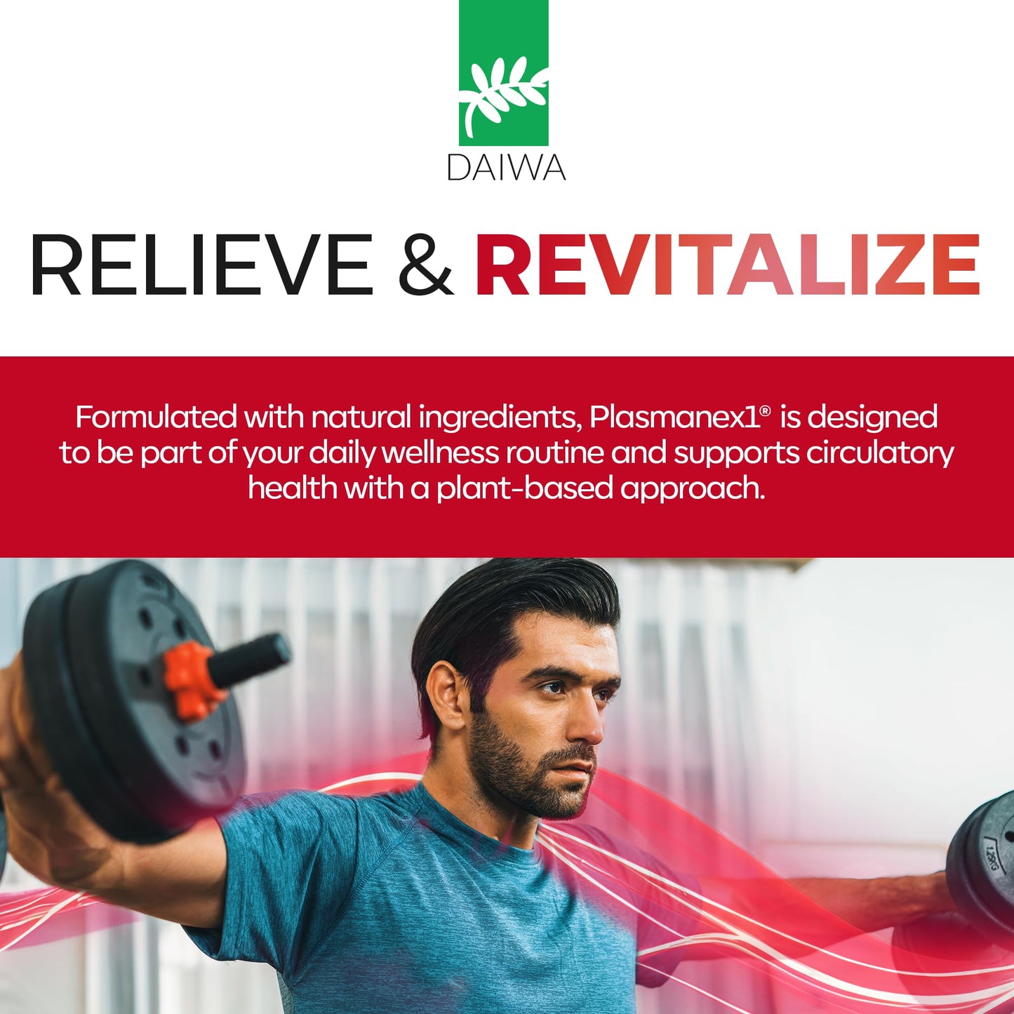 Daiwa Plasmanex 1 – Blood Circulation Supplement | 60 Vegan Capsules