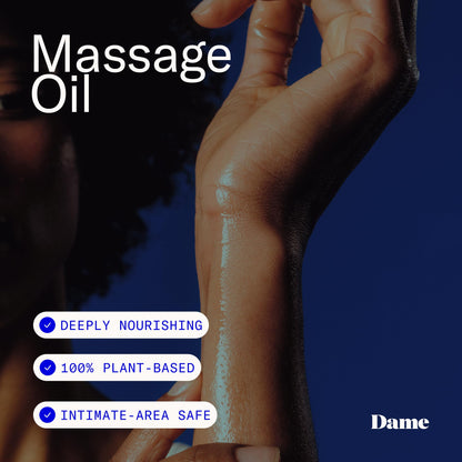 Massage Oil for Women by Dame – Sandalwood & Cardamom, Doctor Approved
