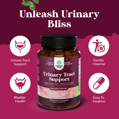 D Mannose Capsules for Urinary Tract Health – Cranberry & Dandelion – 90 Caps