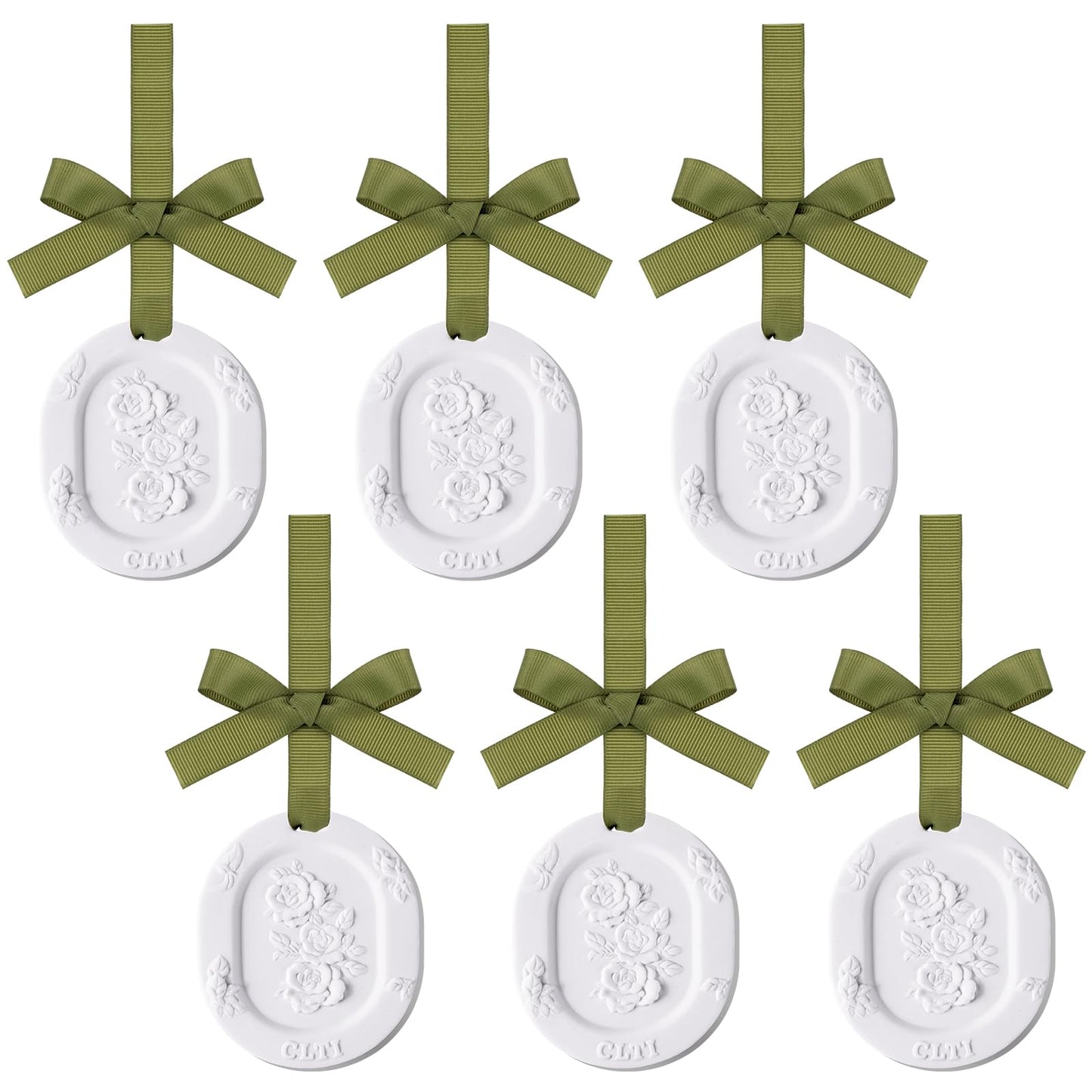Dansib 6 Pcs Passive Diffusers for Essential Oils – 6 Aroma Flower Car Diffusers (Non-Electric, Classic 2.72 x 3.31 in)