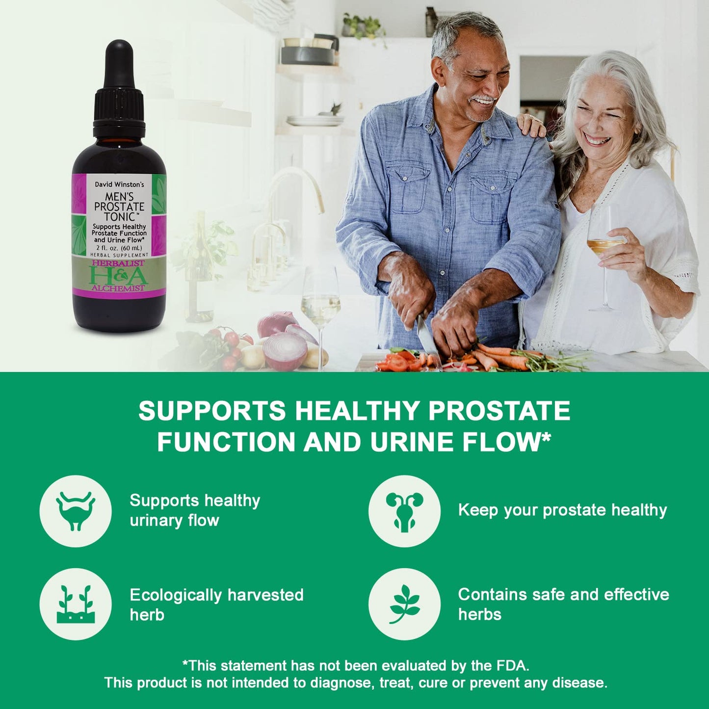 David Winston's Men's Prostate Tonic™ - Supports Healthy Prostate Function & Urine Flow | 2 Fl Oz