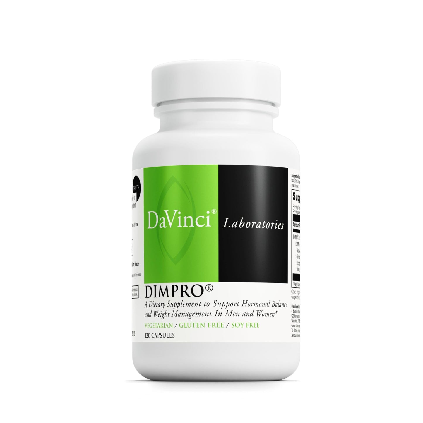 DaVinci Labs DIMPro 75mg – Hormonal Balance & Estrogen Metabolism | Gluten-Free, 120 Servings