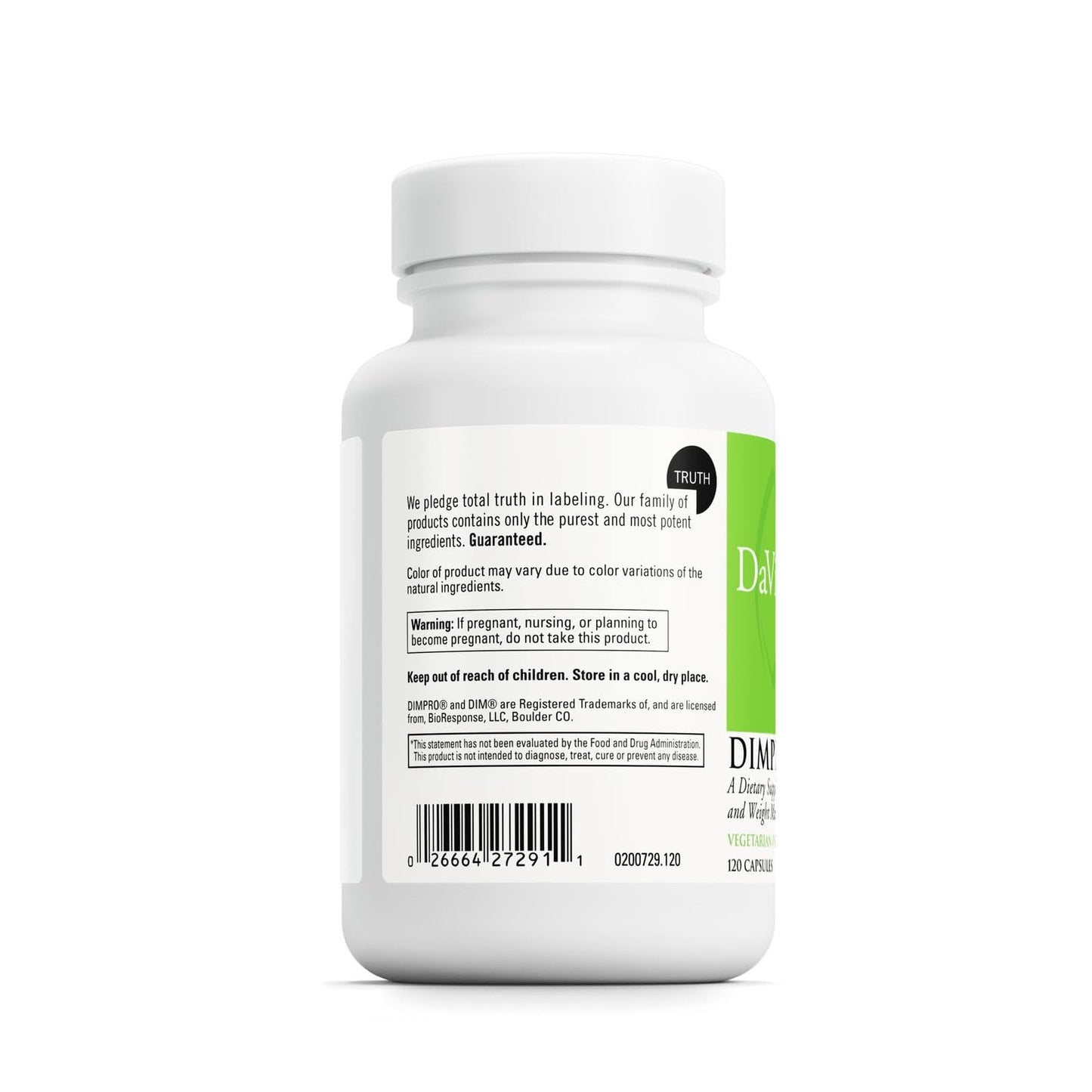 DaVinci Labs DIMPro 75mg – Hormonal Balance & Estrogen Metabolism | Gluten-Free, 120 Servings