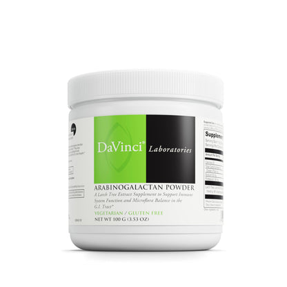 DAVINCI Labs Arabinogalactan Powder – Probiotic Support, Immune & GI Health (100 g, 20 Servings)