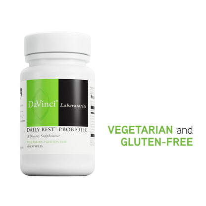 DAVINCI Labs Daily Best Probiotic - Vegetarian & Gluten-Free - 60 Capsules