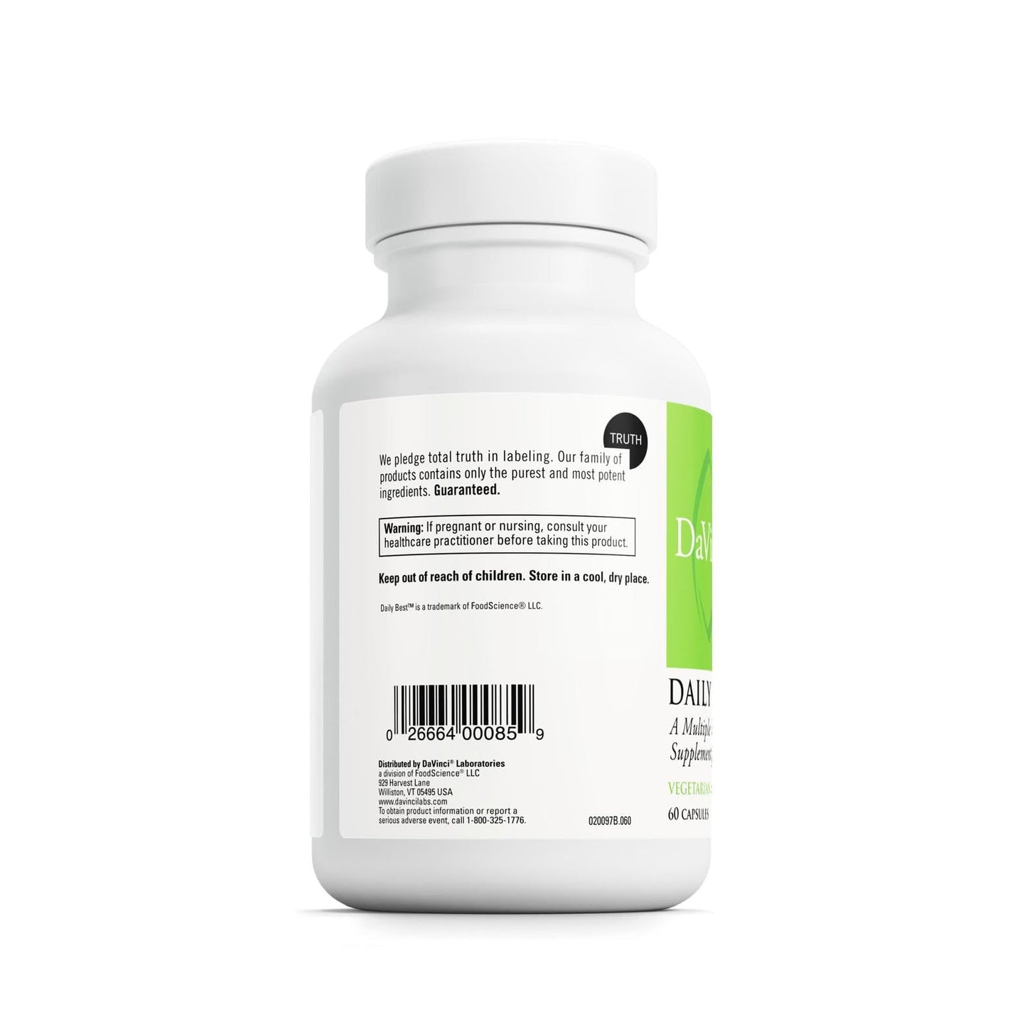DAVINCI Labs Daily Best Ultra – 60 Veg Caps | Cardio & Bone Health