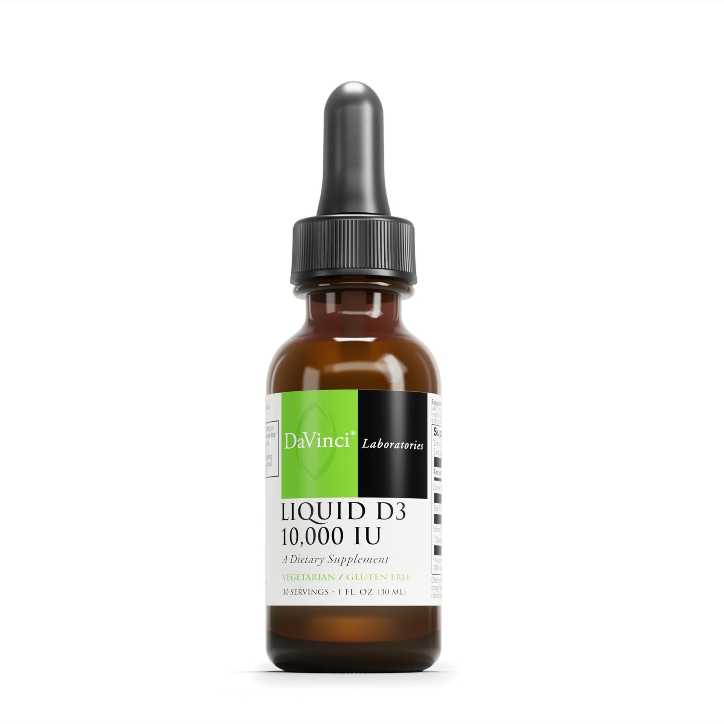DAVINCI Labs Liquid D3 10,000 IU – Immune, Bone & Heart Health (1 Fl Oz)