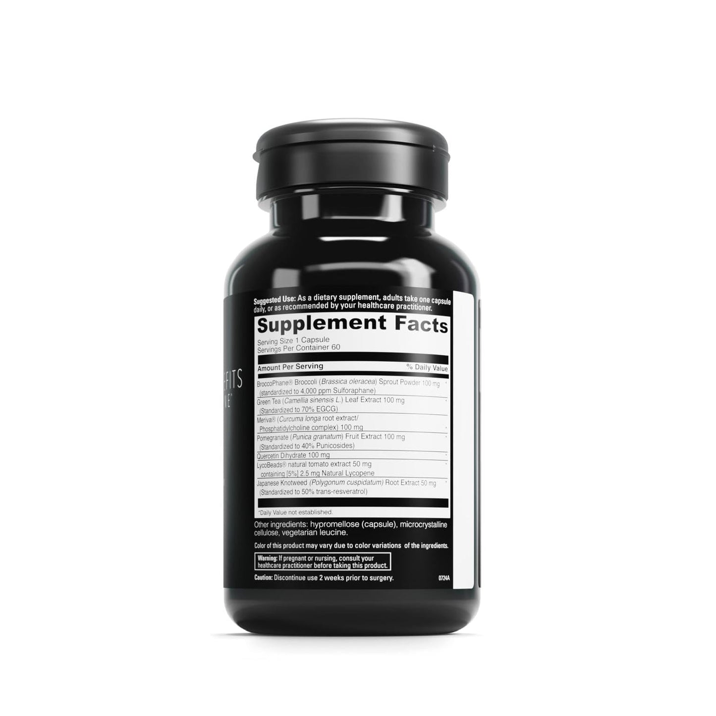 DAVINCI Labs Phyto Benefits – Heart, Brain & Immune Health | Curcumin, Quercetin, Green Tea | Vegetarian, Gluten-Free, Soy-Free | 60 Caps
