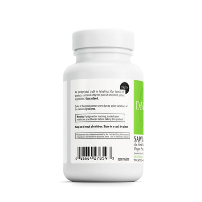 DAVINCI Labs Saw Palmetto - Prostate Health Support, Premenstrual & Lactation* - Gluten-Free - 90 Vegetarian Capsules