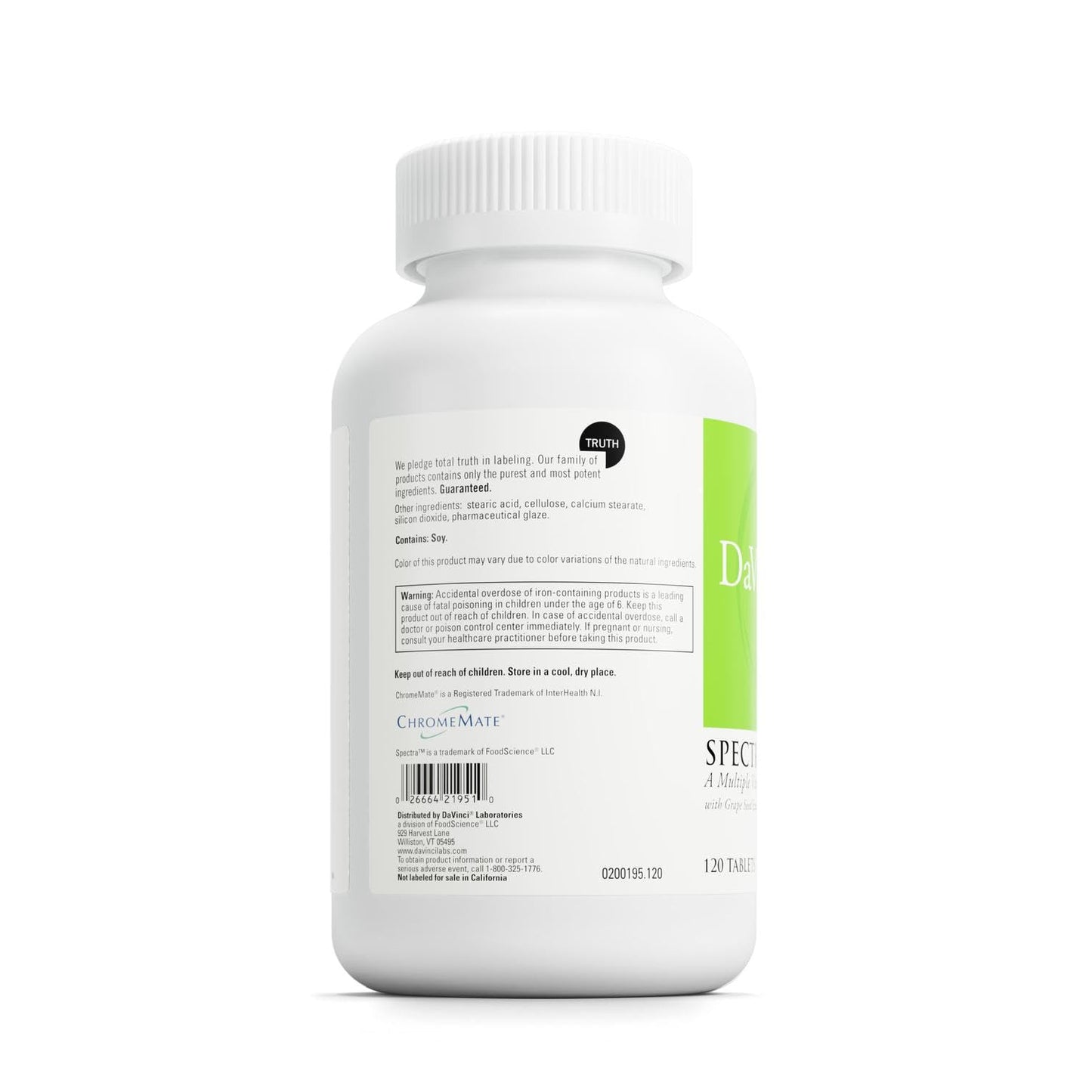 DaVinci Labs Spectra Woman - Bone Health & Women's Vitamin Supplement (120 Tablets)