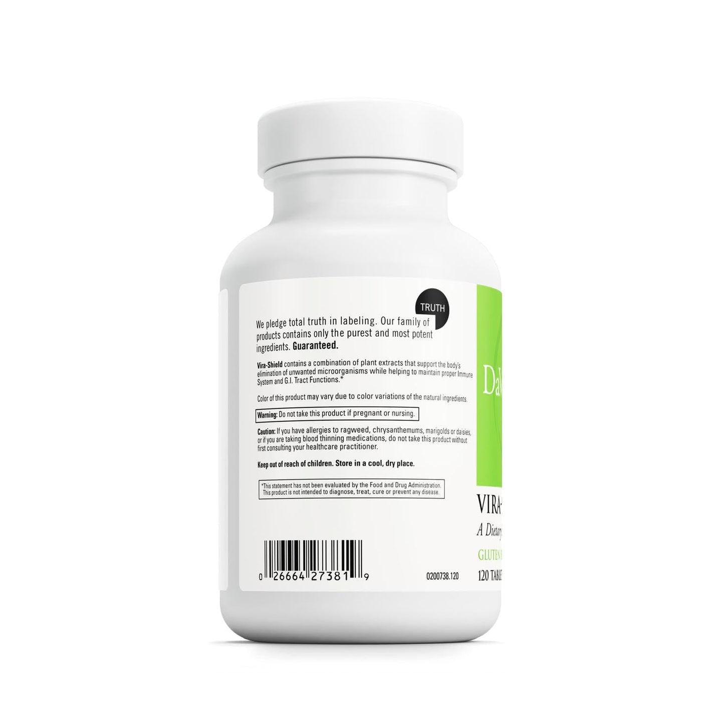 DAVINCI Labs Vira-Shield – Detox, Immune Support & Healthy GI Function – Gluten-Free, 120 Tablets