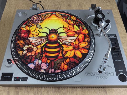 Stain Glass Worker Bee Slip mat