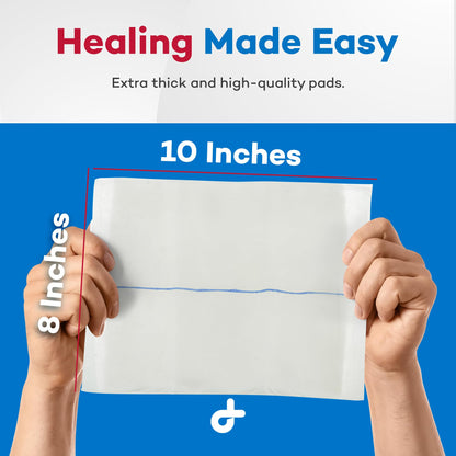 Dealmed Abdominal Combine Pads 8x10 - Sterile ABD Pads, 360 per Case (Case of 15)