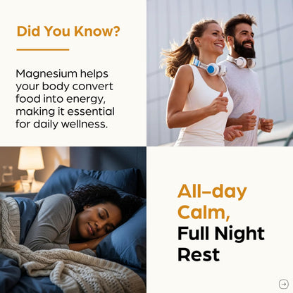 Magnesium Complex 6 in 1 with Zinc | Deep Calm Sleep & Muscle Health | 120 Count