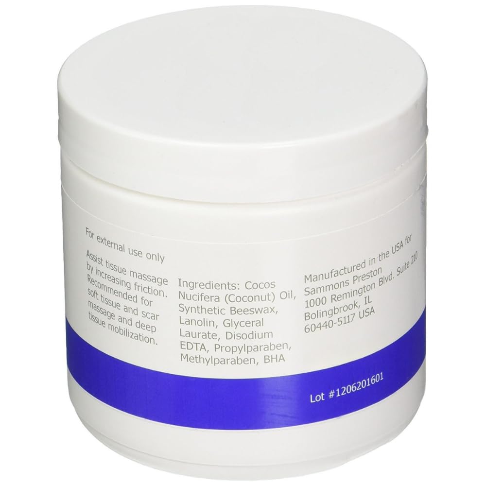 Deep Prep II Soft Tissue Massage Crème – 15 oz Jar, Long-Lasting Non-Greasy Formula