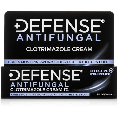 Defense Clotrimazole Antifungal Cream | Jock Itch, Athlete's Foot, Ringworm Treatment