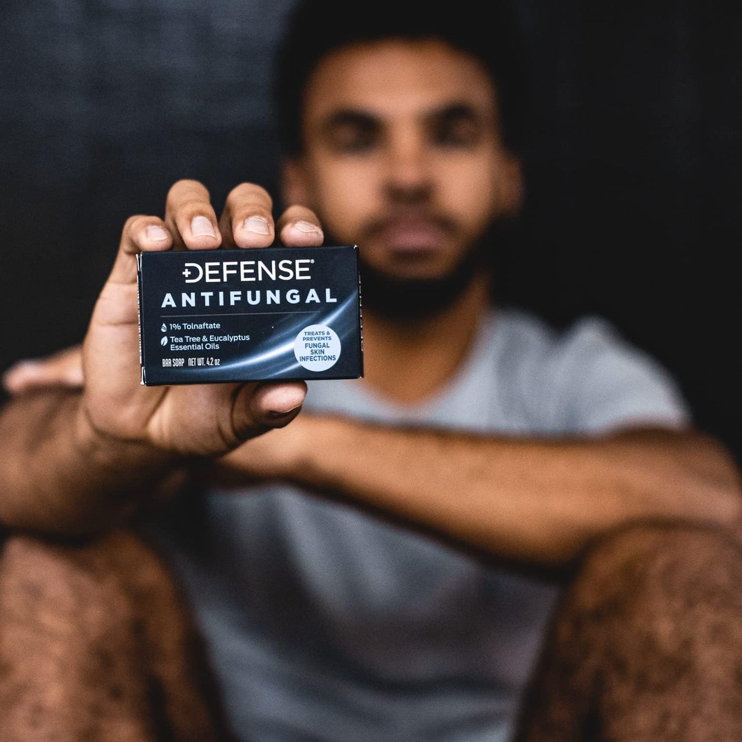 Defense Antifungal Bar Soap | Medicated Tolnaftate for Athlete's Foot, Ringworm & Jock Itch | Defense Soap