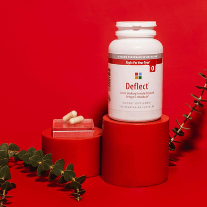 D'Adamo Deflect Lectin Blocker – Blood Type O | 120 Vegetarian Capsules | Made in USA
