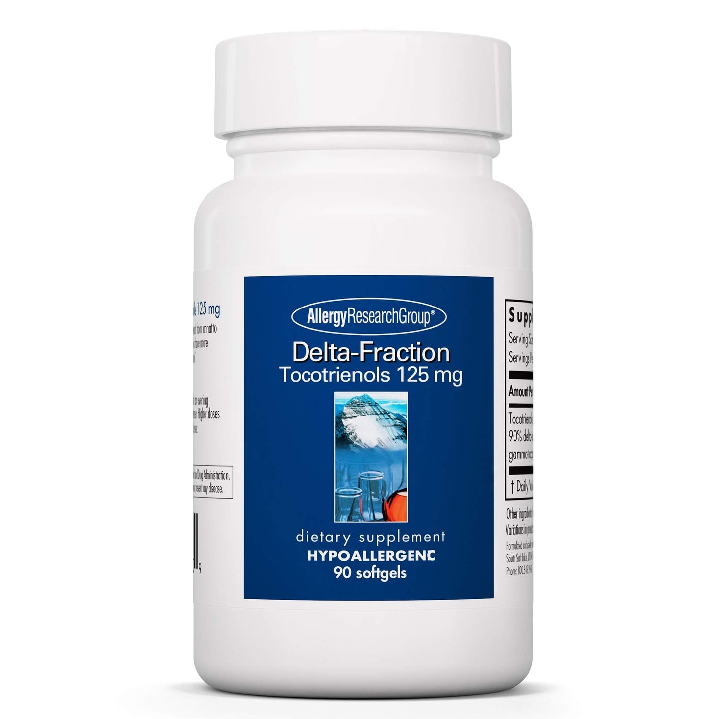 Allergy Research Group Delta-Fraction Tocotrienols – Vitamin E Softgels, 125 mg, 90 Count | Cardiovascular Health