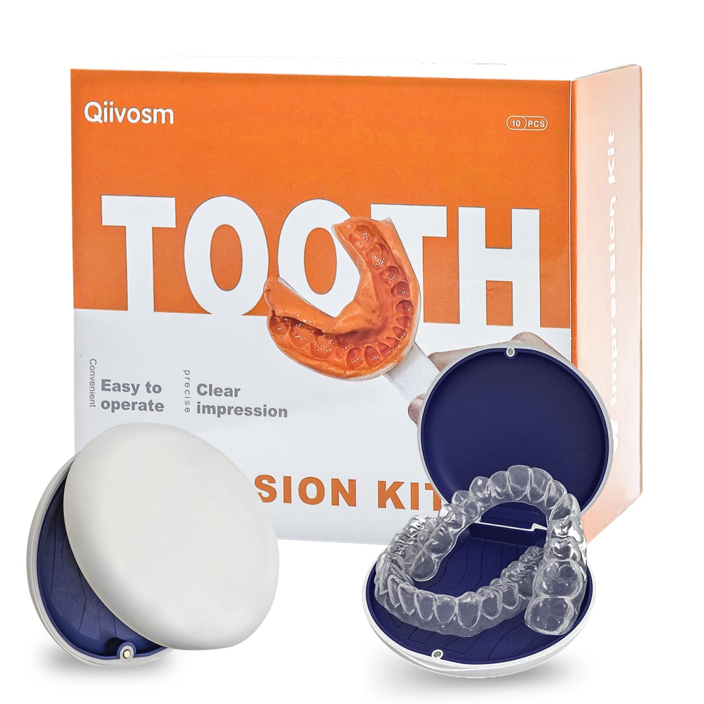 Dental Night Guard 2PCS – Custom Mouth Guard for Bruxism, TMJ & Teeth Clenching