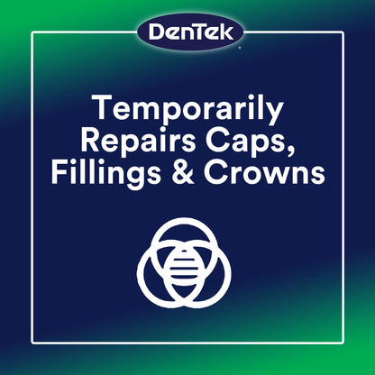 Dentek Temparin Max Repair Kit – 13+ Repairs, 2.64 g, Pack of 6 | Temporary Dental First Aid