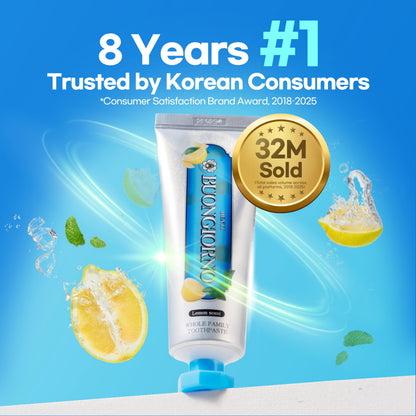 DENTI BUONGIORNO Plaque Care Toothpaste – Lemon Mint | Natural Fluoride