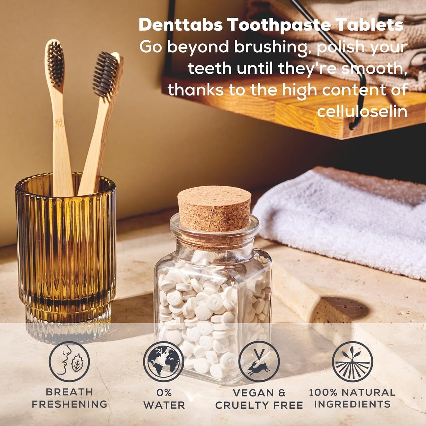 Denttabs Tablets for Teeth Cleaning - 125 pc