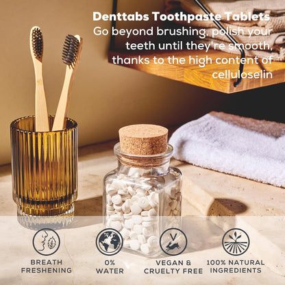 Denttabs Tablets for Teeth Cleaning - 125 pc