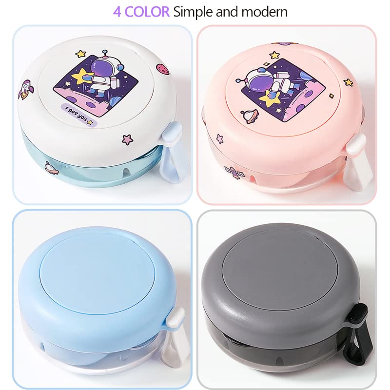 Denture Case - Leak-Proof Travel Denture Box with Mirror and Strainer (Pink)