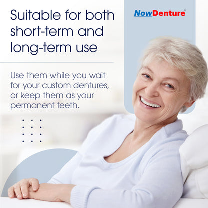 Heat and Fit NowDenture - Premium Immediate Upper Dentures (USA Made)