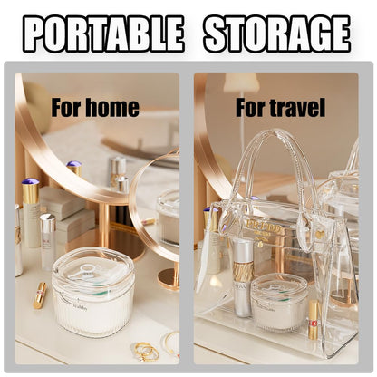 Denture Case Kit with Mirror – Travel Retainer Cleaner Case for Braces & Dentures