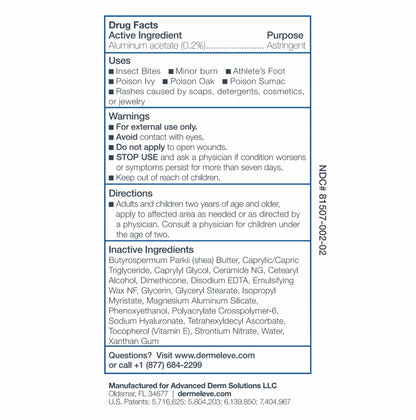 Dermeleve Steroid-Free Anti-Itch Cream | Extra Strength Itch Relief (2 oz)