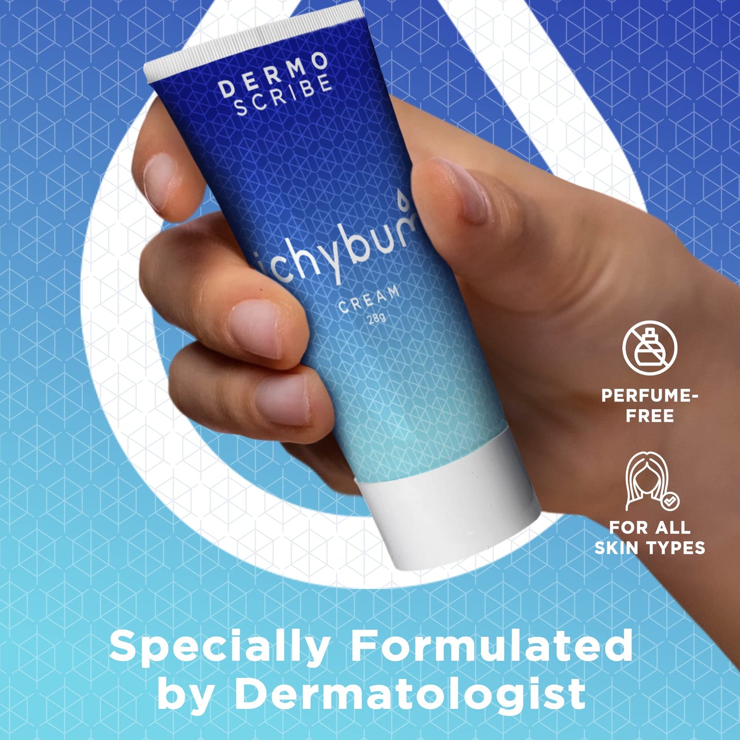 Dermoscribe Ichybum Anal Itching Cream – 28g | Hemorrhoid & Athlete’s Foot Relief with Hydrocortisone & Clioquinol