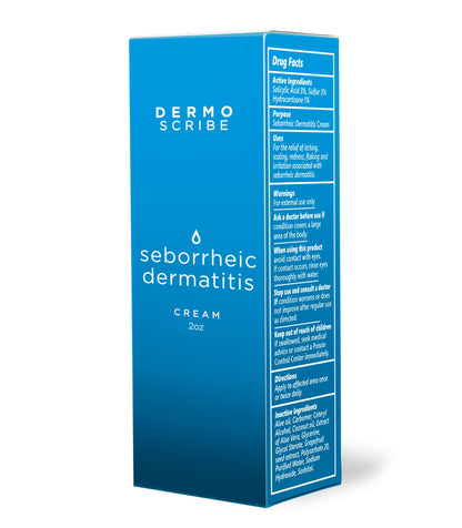 Dermoscribe Seborrheic Dermatitis Cream – Face, Scalp & Chest, 2 oz