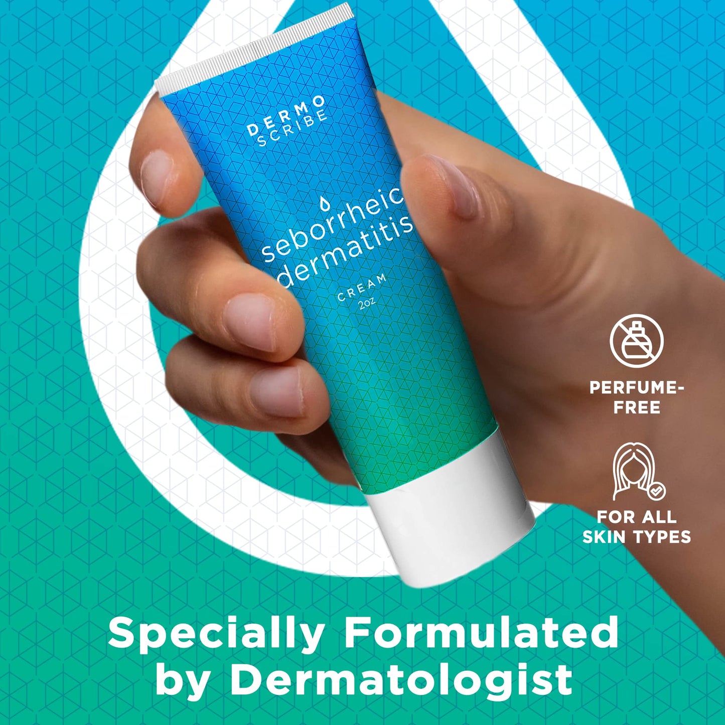 Dermoscribe Seborrheic Dermatitis Cream – Face, Scalp & Chest, 2 oz