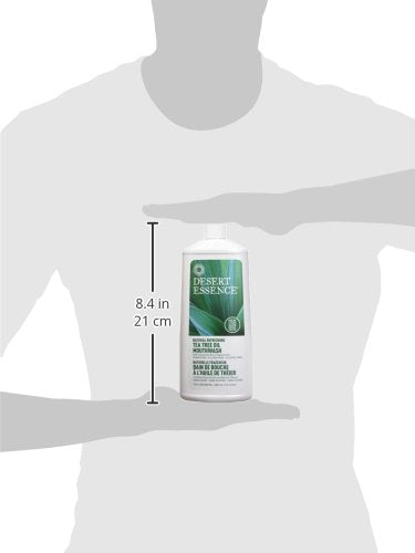 Desert Essence Tea Tree Oil Mouthwash – Spearmint 16 oz (2 Pack)