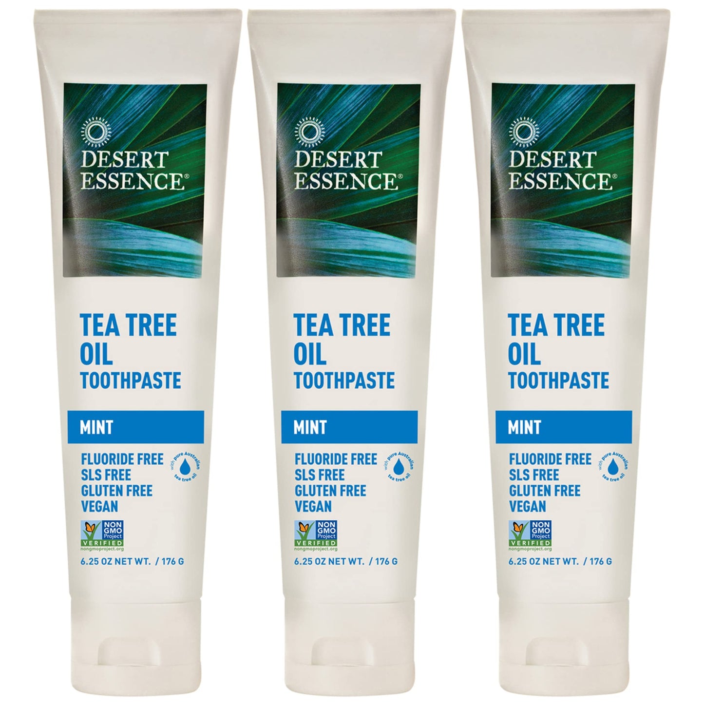 Desert Essence Tea Tree Toothpaste - Mint | 18.75 oz Pack of 3
