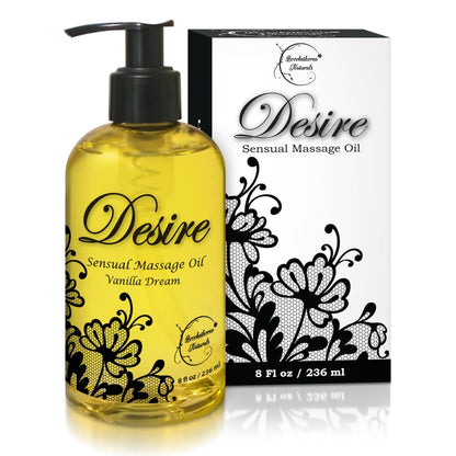 Desire Sensual Massage Oil for Date Night - All-Natural 8oz for Couples