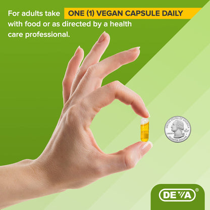 DEVA Chia Seed Oil – Vegan, Cold-Pressed, Omega-3, 90 Capsules (2-Pack)