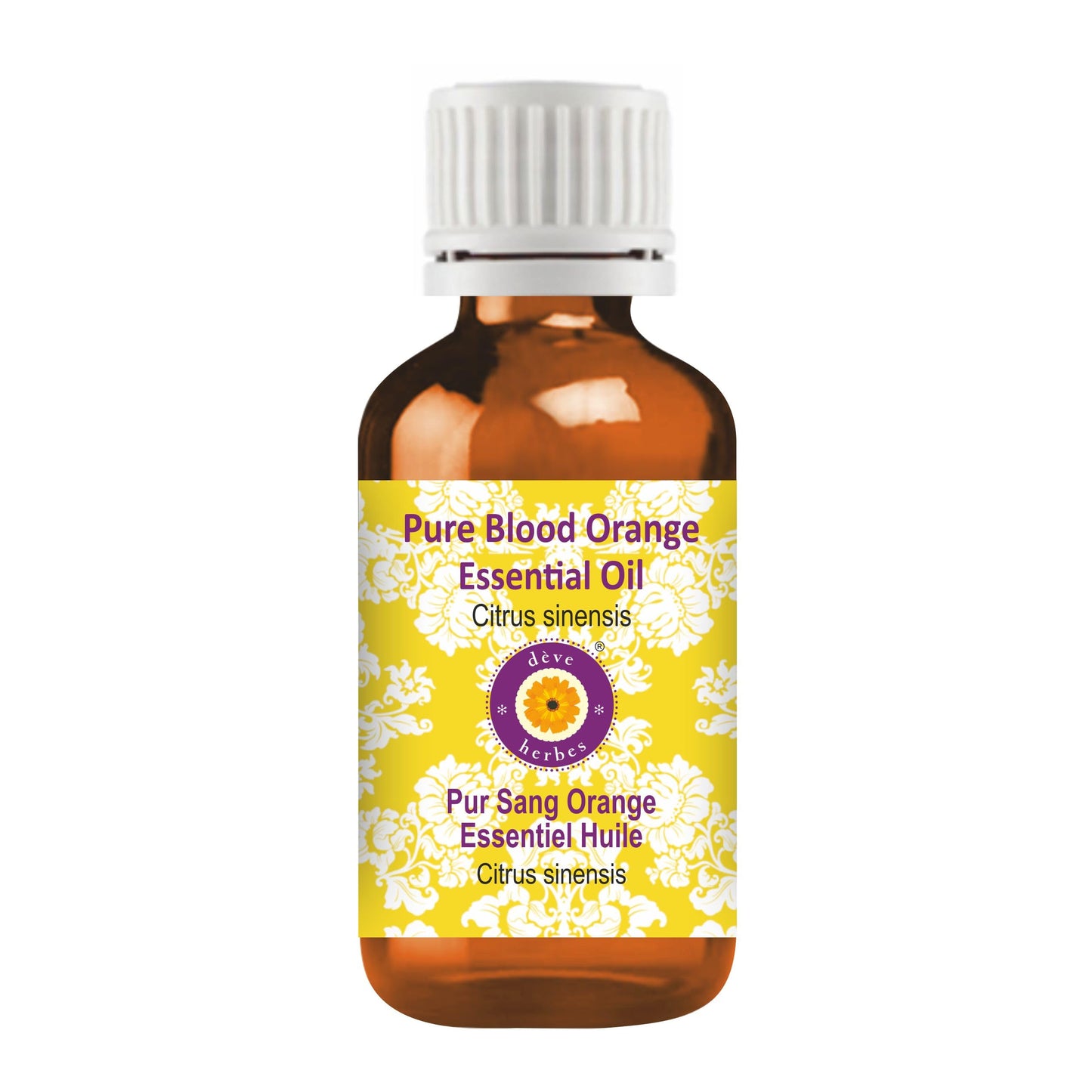 deve herbes Blood Orange Essential Oil (Citrus sinensis) – Pure, Lightweight & Non-Greasy 10ml