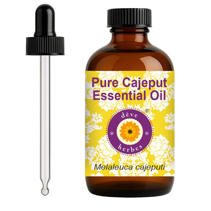 dève herbes Cajeput Essential Oil (Melaleuca cajeputi) - 120ml with Glass Dropper