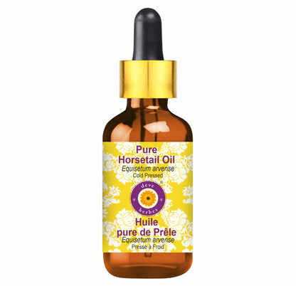 Deve Herbes Horsetail Oil – Cold Pressed, 10ml Glass Dropper (Equisetum arvense)