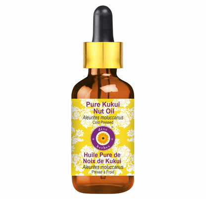 Deve Herbes Kumkumadi Face Oil with Glass Dropper – Saffron-Enriched Ayurvedic Oil 30ml