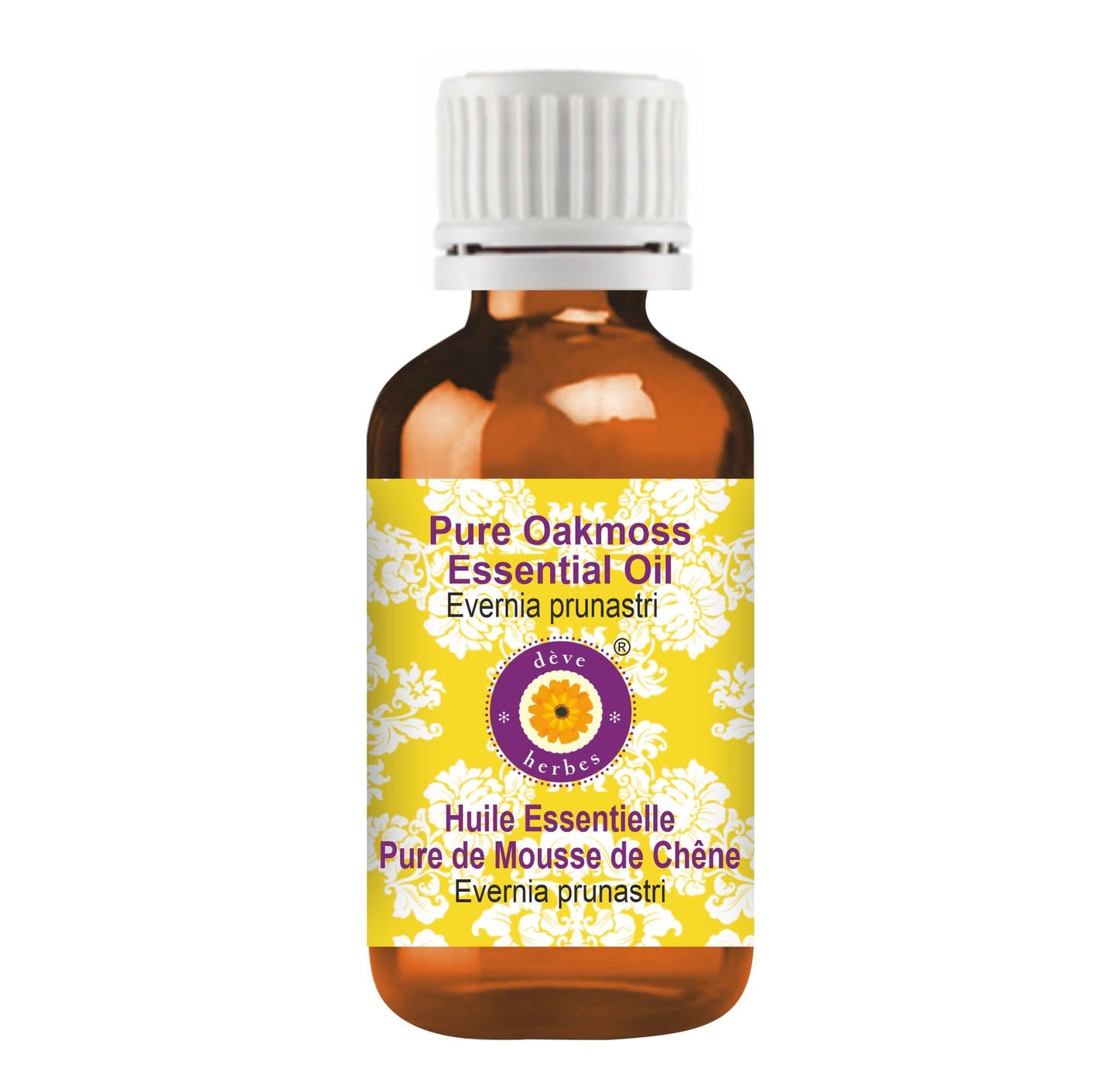 Deve Herbes Pure Oakmoss Essential Oil - Steam-Distilled Evernia prunastri, 10ml