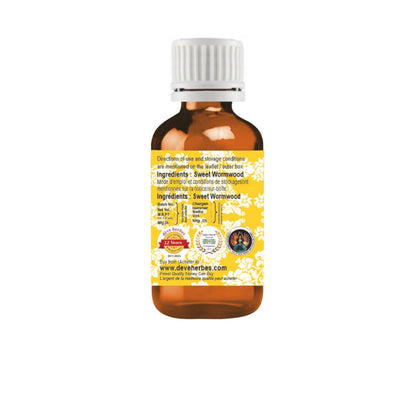 dève herbes Sweet Wormwood Essential Oil (Artemisia annua) – Pure, Steam Distilled 30ml (1 oz) for All Skin Types
