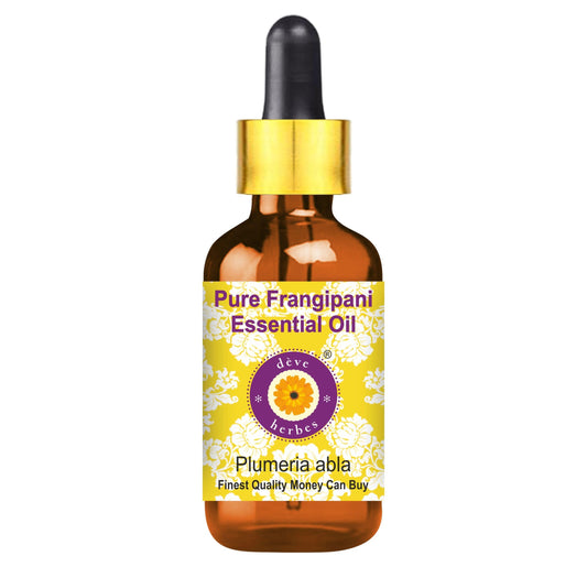 Frangipani Essential Oil (Plumeria alba) 5ml – Glass Dropper | Pure & Lightweight