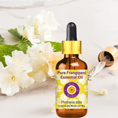 Frangipani Essential Oil (Plumeria alba) 5ml – Glass Dropper | Pure & Lightweight