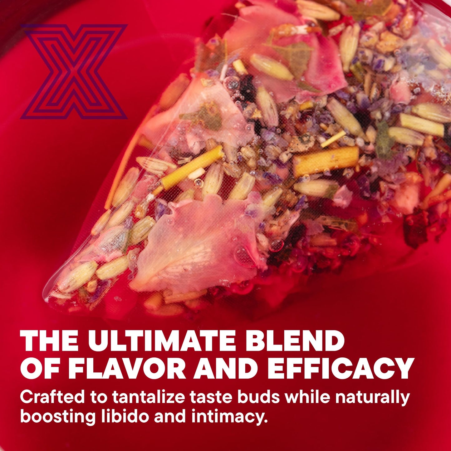 Deviant Blends Libido Booster Tea for Women – Aphrodisiac Herbal Tea with Horny Goat Weed, Fenugreek, Butterfly Pea Flower & Hibiscus – Sugar Free & Gluten Free – 14 Servings